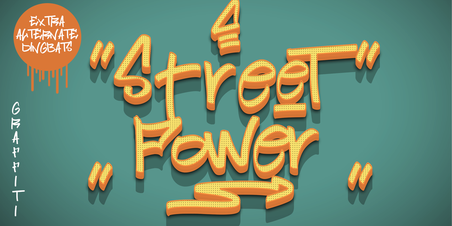 Пример шрифта Street Power #1